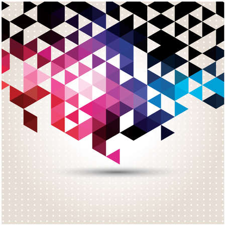 Abstract geometric colorful background, pattern design, vector illustrationのイラスト素材