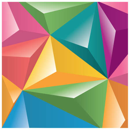 Abstract geometric vector background, 3d, template design elements, vector illustrationのイラスト素材