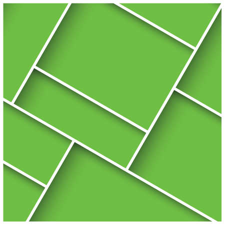 Abstract 3D square background, green tiles, geometric illustrationのイラスト素材
