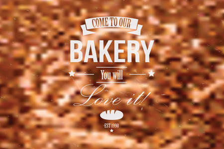 Vintage retro insignia, stamp, label, bakery, vector illustrationのイラスト素材