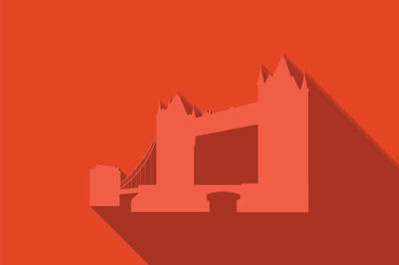 World landmark, London Bridge, UK, Europe, vector illustrationのイラスト素材