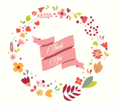 Hand drawn vintage flowers and floral elements for weddings, Valentines day, birthdays and holidays, vector illustrationのイラスト素材