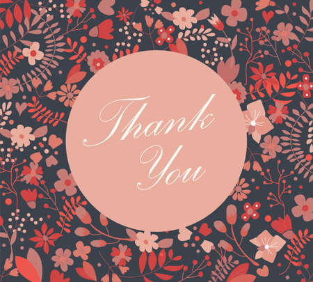 Hand drawn vintage flowers and floral elements for weddings, Valentines day, birthdays and holidays, vector illustrationのイラスト素材