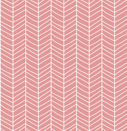Seamless pattern with hand drawn chevron line grid, vector illustrationのイラスト素材