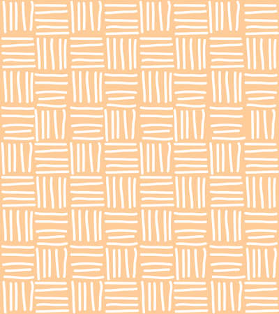 Seamless pattern with hand drawn chevron line grid, vector illustrationのイラスト素材