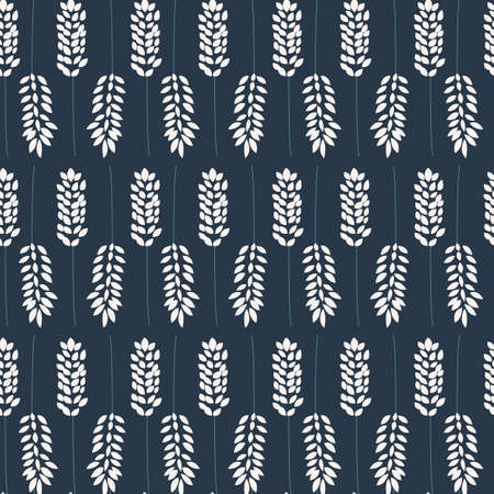 Seamless pattern design with hand drawn flowers and floral elements, vector illustrationのイラスト素材