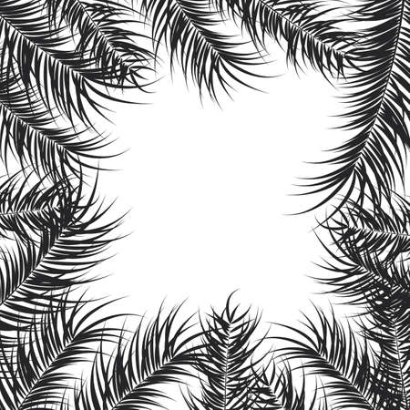Palm leaves design illustration.のイラスト素材
