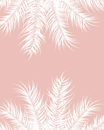 Palm leaves design illustration.のイラスト素材