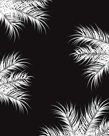 Palm leaves design illustration.のイラスト素材