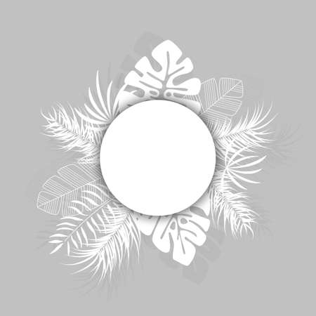 Palm leaves design illustration.のイラスト素材