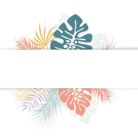 Palm leaves design.のイラスト素材