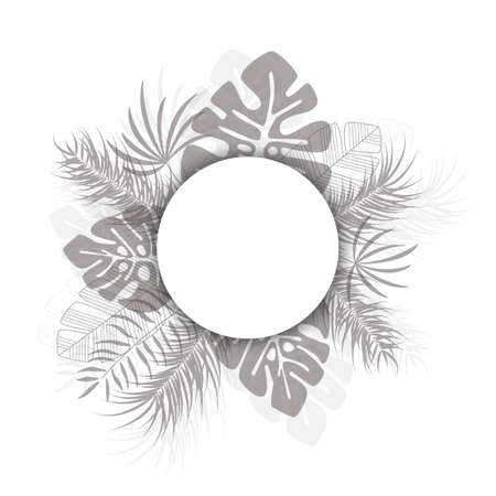 Palm leaves design.のイラスト素材
