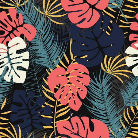 Palm leaves design.のイラスト素材