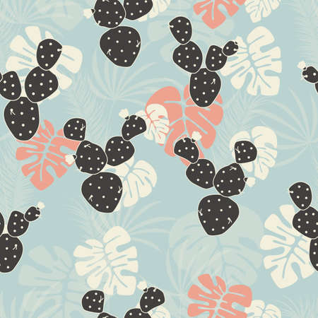 Palm leaves design.のイラスト素材
