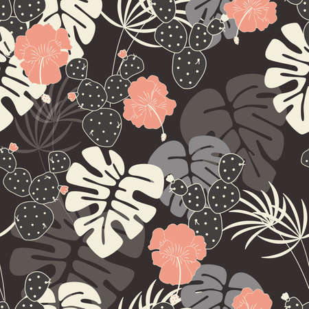 Palm leaves design.のイラスト素材