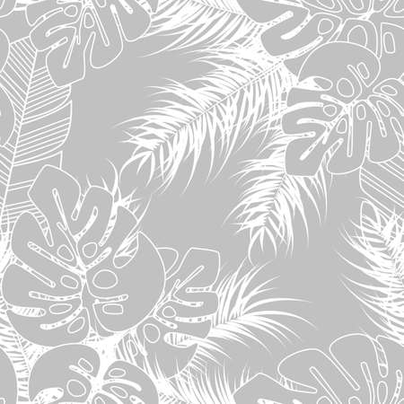 Palm leaves illustration.のイラスト素材