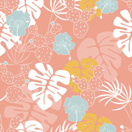 Palm leaves design.のイラスト素材