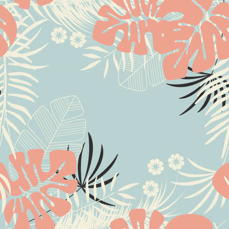 Palm leaves design.のイラスト素材