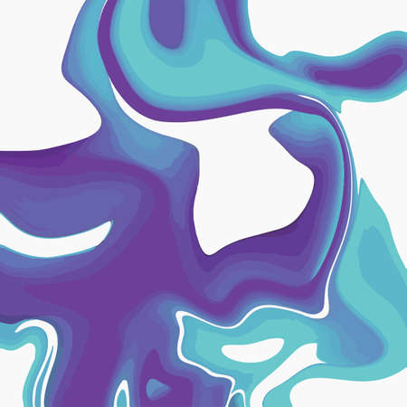 Liquid marble texture design, colorful marbling surface, vibrant abstract paint design, vector illustrationのイラスト素材