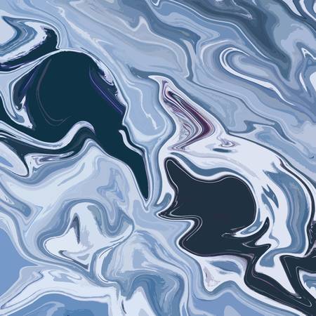 Liquid marble texture design, colorful marbling surface, vibrant abstract paint design, vector illustrationのイラスト素材