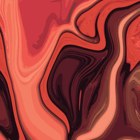 Liquid marble texture design, colorful marbling surface, vibrant abstract paint design, vector illustrationのイラスト素材