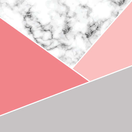 Vector marble texture design with white geometric lines, black and white marbling surface, modern luxurious background, vector illustrationのイラスト素材