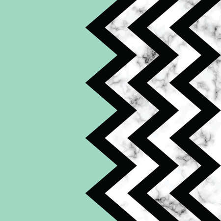 Vector marble texture design with geometric shapes, black and white marbling surface, modern luxurious background, vector illustrationのイラスト素材