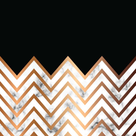 Vector marble texture design with golden geometric lines, black and white marbling surface, modern luxurious background, vector illustrationのイラスト素材
