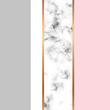 Vector marble texture design with golden geometric lines, black and white marbling surface, modern luxurious background, vector illustrationのイラスト素材