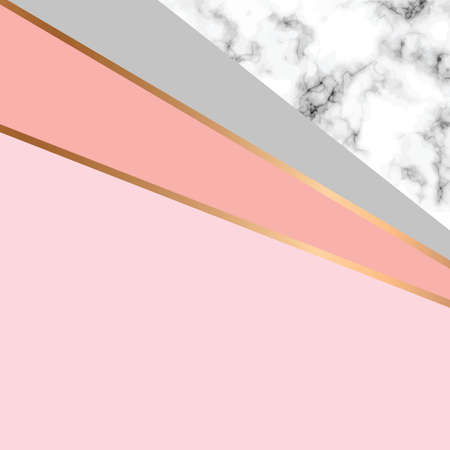 Vector marble texture design with golden geometric lines, black and white marbling surface, modern luxurious background, vector illustrationのイラスト素材