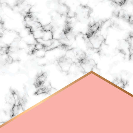 Vector marble texture design with golden geometric lines, black and white marbling surface, modern luxurious background, vector illustrationのイラスト素材