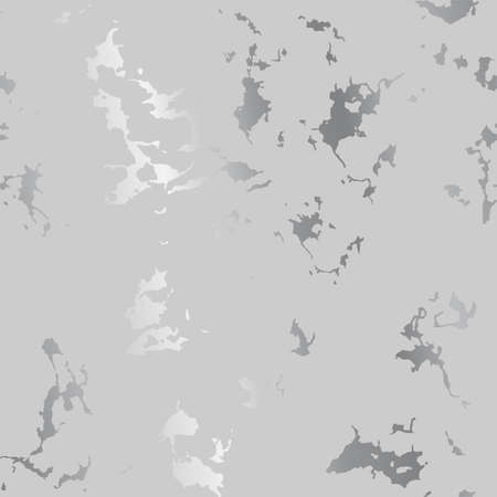 Silver splatter spots on gray, modern luxurious background, vector illustrationのイラスト素材