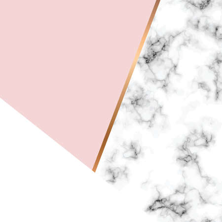 Vector marble texture design with golden geometric lines, black and white marbling surface, modern luxurious background, vector illustrationのイラスト素材