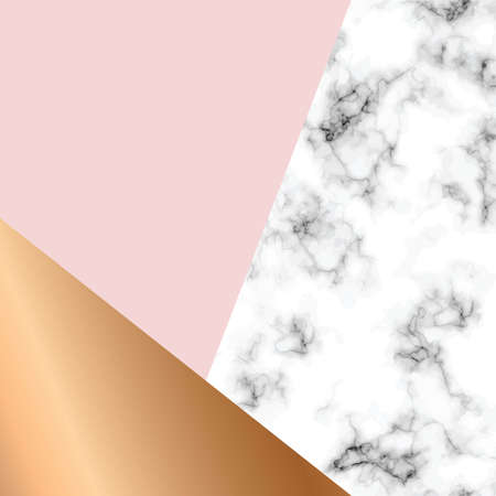 Vector marble texture design with geometric shapes, black and white marbling surface, modern luxurious background, vector illustrationのイラスト素材