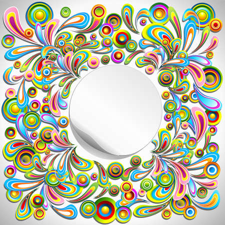 abstract design color labelのイラスト素材