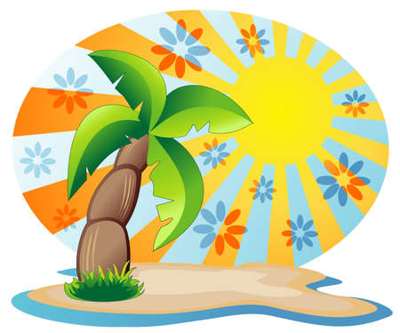 tropical beach clip artのイラスト素材