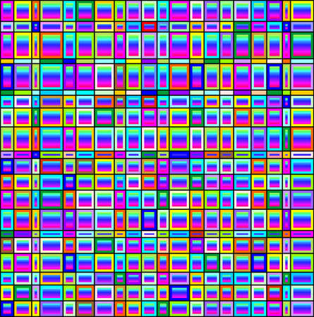 Psychedelic Squares Patternのイラスト素材