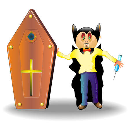 Dracula Vampire Cartoon Clipartのイラスト素材