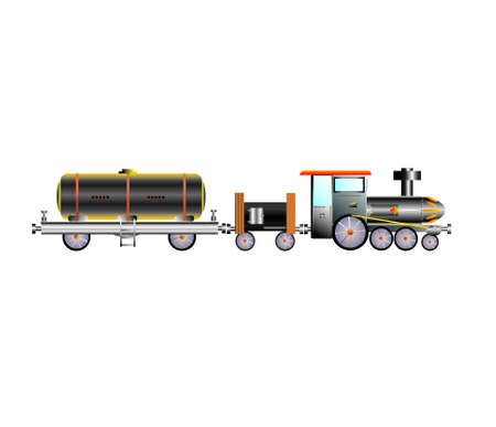 Train oil transportのイラスト素材