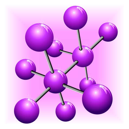 Molecule Structure Particle Atomのイラスト素材
