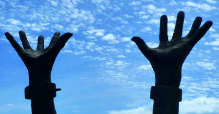 Hands upの写真素材