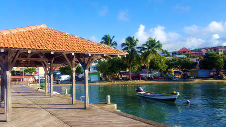 Pier in Caribbean french indies - Martiniqueの写真素材