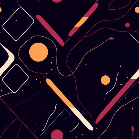 Modern Lava Abstractions - Abstract Lava Space Seamless Patternのイラスト素材