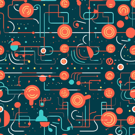 Cosmic Harmony: A Seamless Pattern of Linear Patterns and Simplified Forms