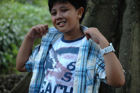 young boy with cute face 