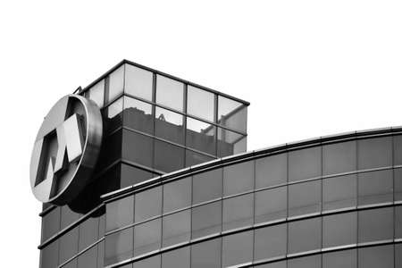 bandung, indonesia-june 13, 2014-Bank Mega office tower that located right next Trans Luxury Hotel, bandungのeditorial素材