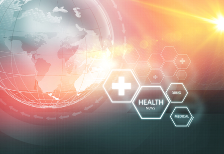 Global Health News Background; Suitable for Healthcare and Medical News Topic