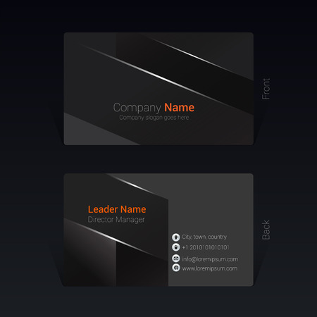 Business card geometric design concept, Vector Illustrationのイラスト素材