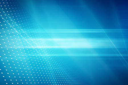 Graphical abstract technology background, light rays on blue background.の写真素材