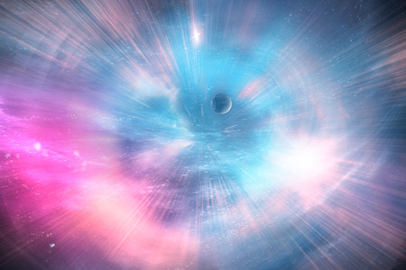 Celestial art, stars and galaxies in outer space showing the beauty of space exploration. 3d Render, 3d Illustrationの写真素材